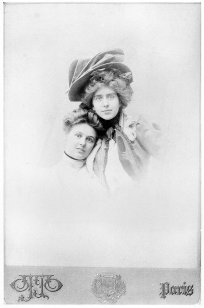Nathalie Clifford Barney (1876-1972) and Renee Vivien (1877-1909) Late 19th Century by Otto Studio